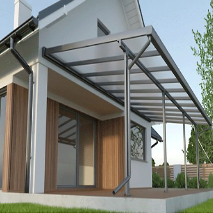Pergolas in various designs for outdoor shading and architectural enhancement.